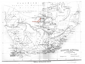 South Africa 1842 map